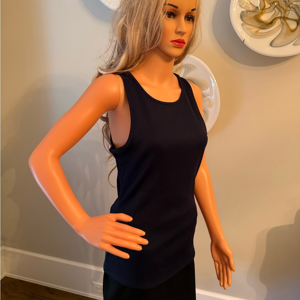 NWT Stylish Versatile Gorgeous Navy Sleeveless Top!